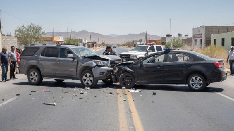 Accidente de tránsito en Camargo deja solo daños materiales