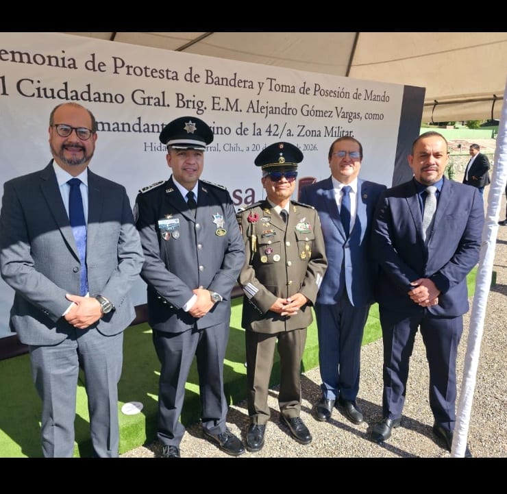 Alejandro Gómez Vargas asume el mando de la 42 Zona Militar en Parral