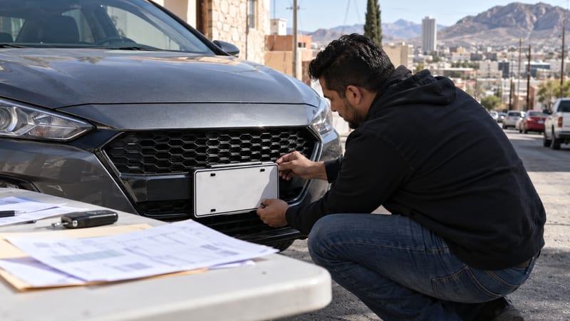 Alta de placas en Chihuahua para un vehículo dado de baja: costo y requisitos 2026