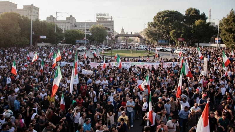 Andy López Beltrán y Ariadna Montiel lideran marcha en Chihuahua por juicio político y desafuero contra Maru Campos