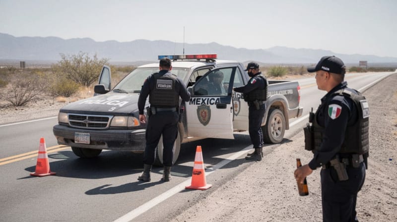 Autoridades de Camargo decomisan bebida alcohólica abierta en el punto de revisión de El Rosal