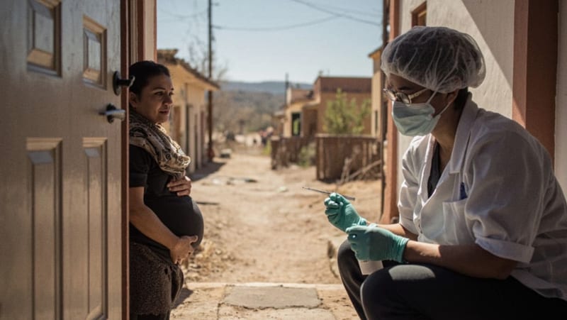 Camargo inicia aplicación de VSR para embarazadas de 32 a 36 semanas; llaman a acudir a Centros de Salud