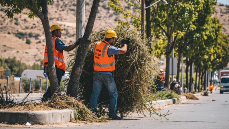 Camargo intensifica limpieza de camellones en principales avenidas de la ciudad