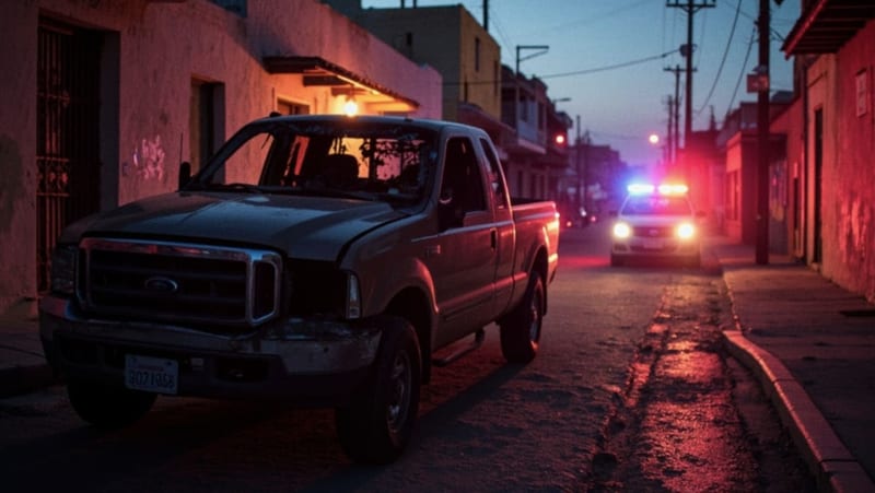 Vehículo dañado en un callejón tras choque y abandono de responsable