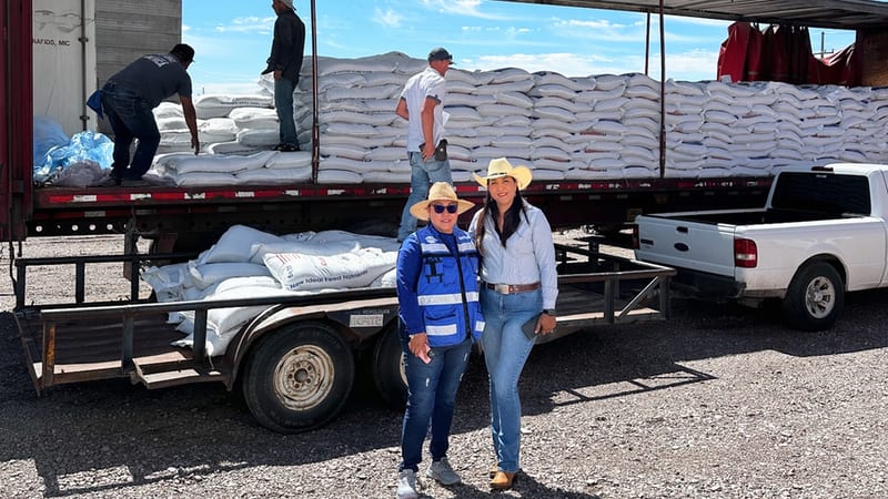 Cuauhtémoc recibe 35.5 toneladas de alimento subsidiado para ganadería