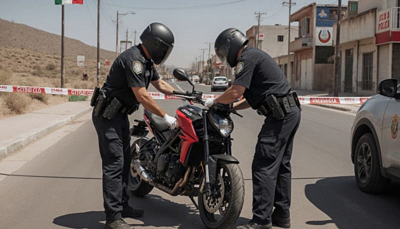 Detienen a conductor con motocicleta de serie alterada en Chihuahua