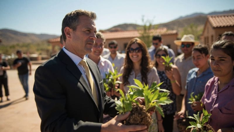 Diputado Zubía entrega mil árboles en Camargo y anuncia nueva jornada de reforestación