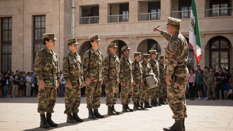 Edith Escárcega asiste a la culminación del Primer Escalón del SMN en el 35 Batallón de Infantería