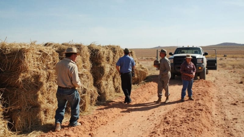 Edith Escárcega encabeza segunda entrega de pacas para ganaderos en Nuevo Casas Grandes; Galeana suma más apoyos
