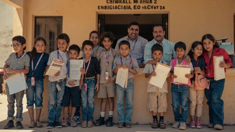 Estudiantes de Ojinaga participan en “Funcionario por un Día” y conocen el trabajo del gobierno municipal