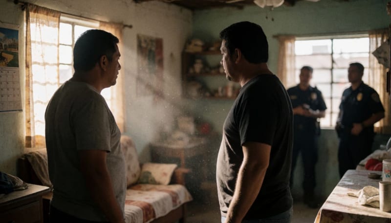 Dos hombres localizados en una vivienda de la colonia Héroes de la Revolución en Parral