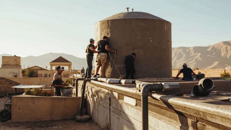 Gobierno de Parral apoya al CRREAD con tinaco de 5 mil litros, tubería y mejoras hidráulicas