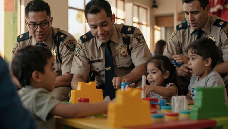 Goechi de la AEI participa en jornada lúdica con niños en la UPN de Nuevo Casas Grandes