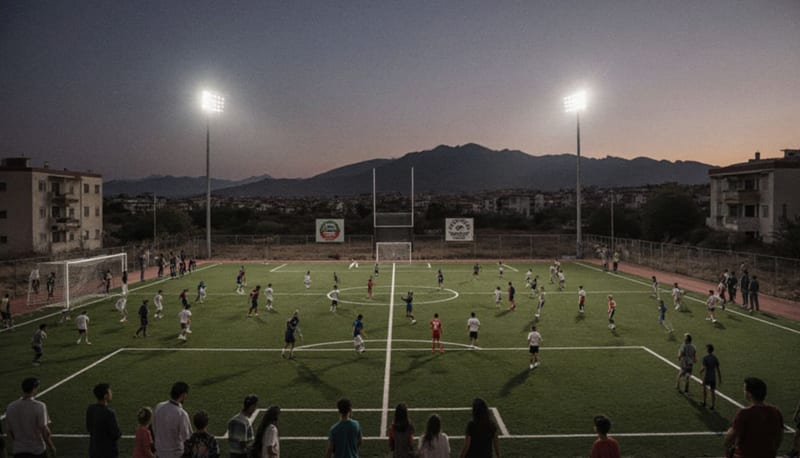 Inauguran cancha de fútbol con pasto sintético en Laderas del Norte de Delicias