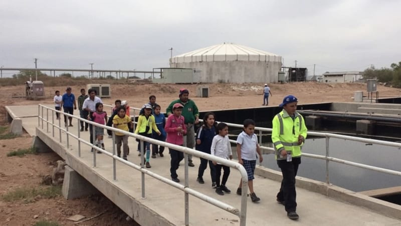 JMAS Camargo realiza visita guiada a alumnos de la primaria Benito Juárez con el programa Cultura del Agua