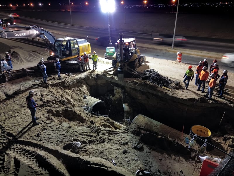 JMAS concluye trabajos del colector Cuatro Siglos en Ciudad Juárez