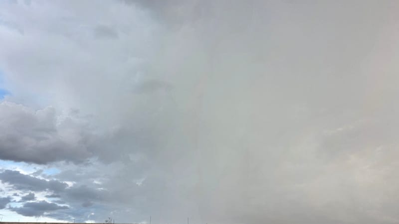 Lluvias moderadas afectan el norte de la capital chihuahuense