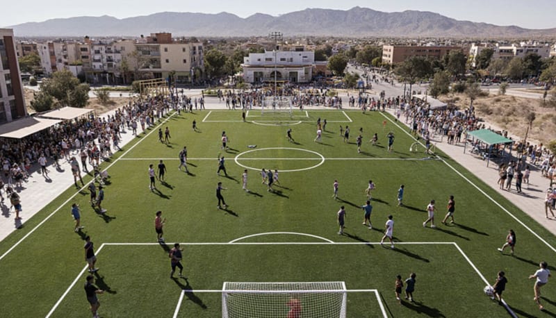 Macroplaza de Delicias se moderniza con nueva infraestructura deportiva y áreas infantiles