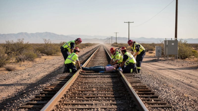 Mujer de 52 años fallece en las vías del tren en Delicias