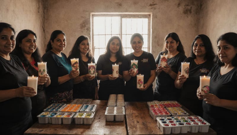 Mujeres de Delicias concluyen taller de elaboración de velas con certificación oficial