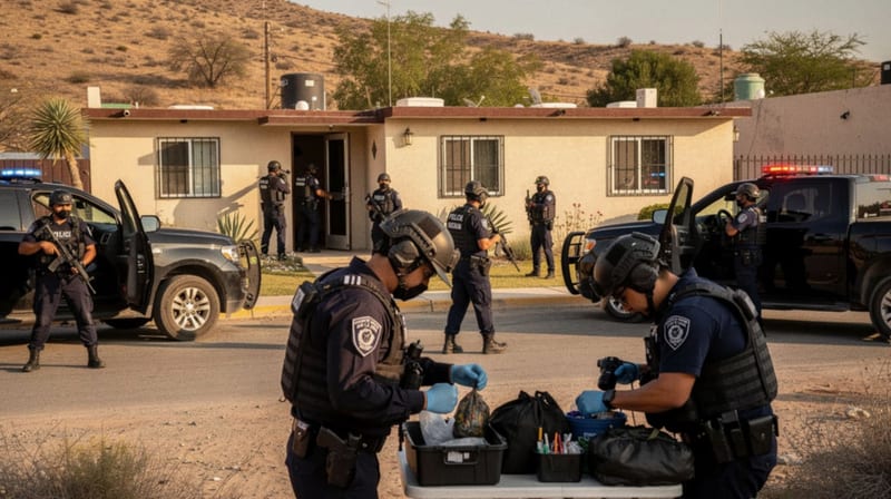 Operativo conjunto detiene a dos presuntos delincuentes en la colonia Diego Lucero de Chihuahua