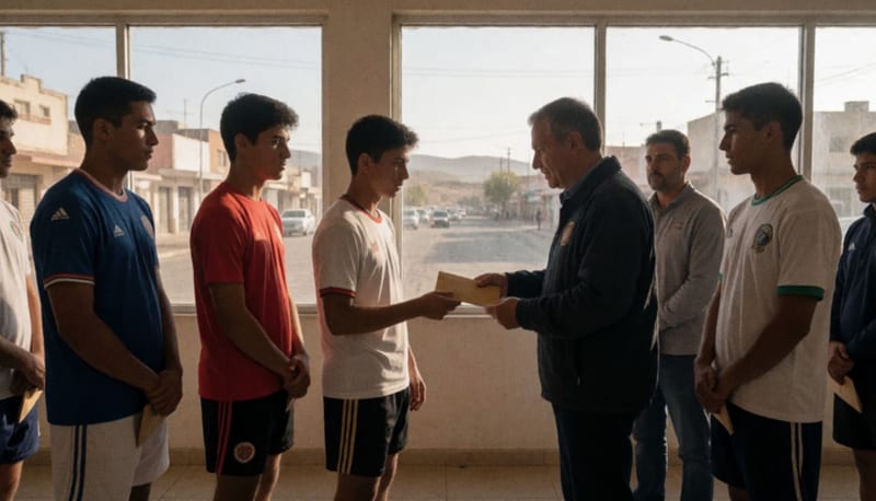 Entrega de estímulos económicos a deportistas en instalaciones municipales de Parral