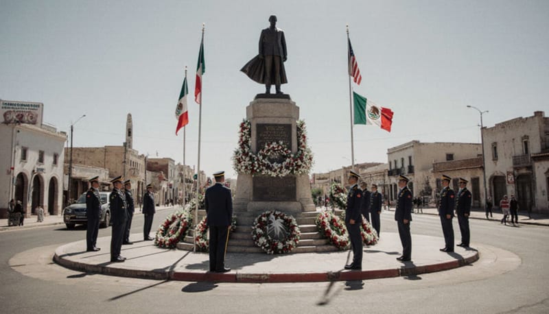 Parral rinde honores al Padre de la Patria en ceremonia cívica