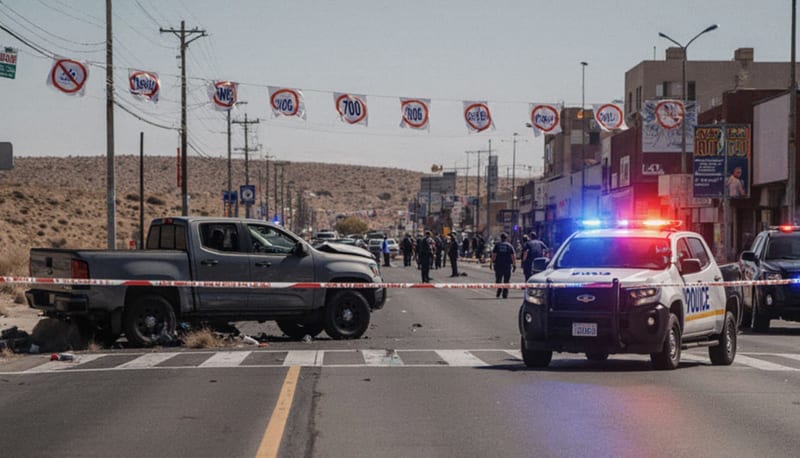 Patrulla municipal cruza semáforo en rojo y choca con camioneta en Chihuahua