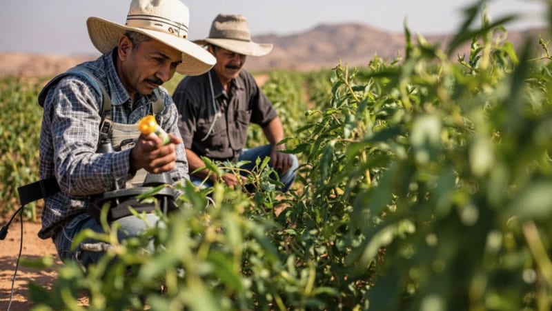 Productores de chile en Camargo luchan contra plagas mientras precios desmoraliza esfuerzos