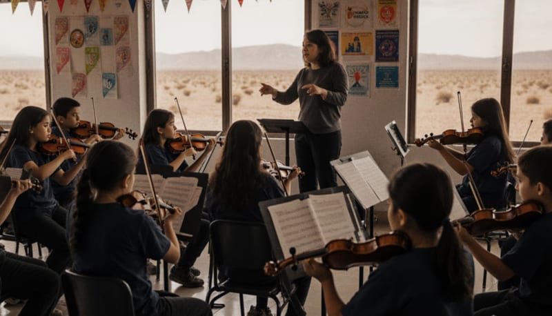 Programa vacacional de música llega a niños de Nuevo Casas Grandes