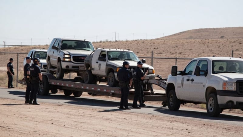 Recuperan tres vehículos robados con destino a Ojinaga en operativo en la frontera