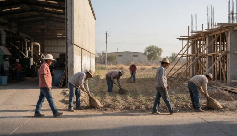 Trabajadores en diferentes sectores laborales de Chihuahua durante jornada diaria