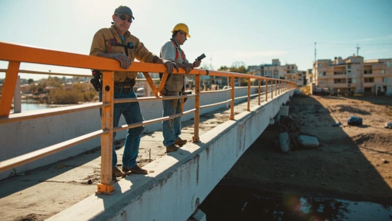Servicios Públicos ejecuta reparación de puente y juegos infantiles en Parral