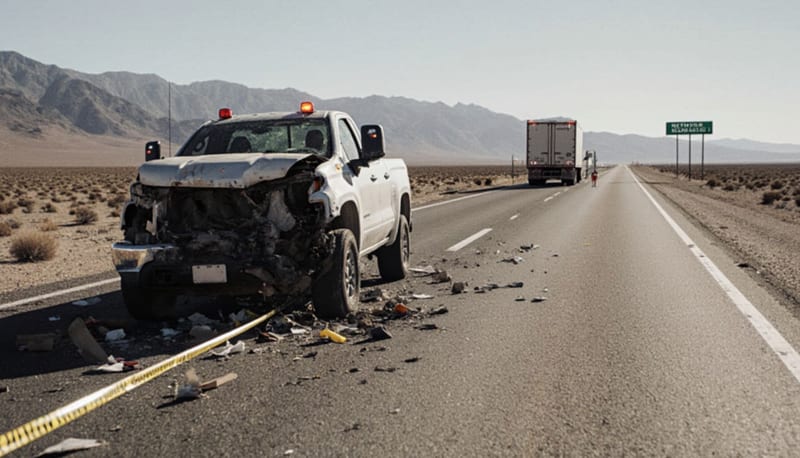 Tractocamión causa accidente grave en la ruta Chihuahua-Delicias y huye del lugar