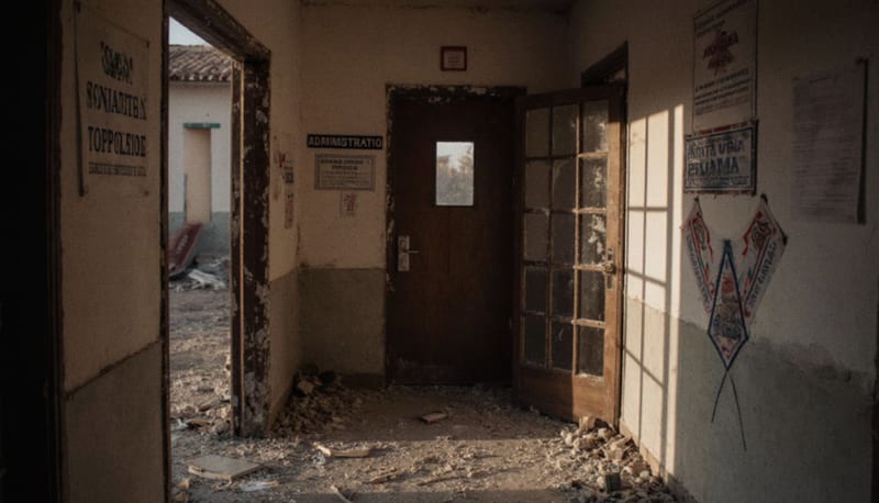 Vandalizan la Preparatoria de Ojinaga; destruyen dirección y oficinas administrativas
