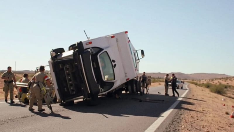 Volcadura en la carretera Aldama-Ojinaga deja a adulto mayor lesionado